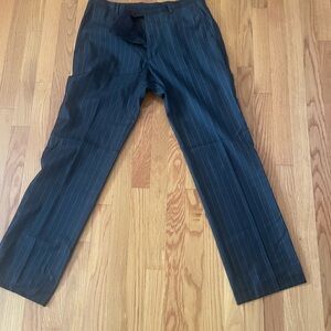 Banana Republic Navy Striped Dress Pants